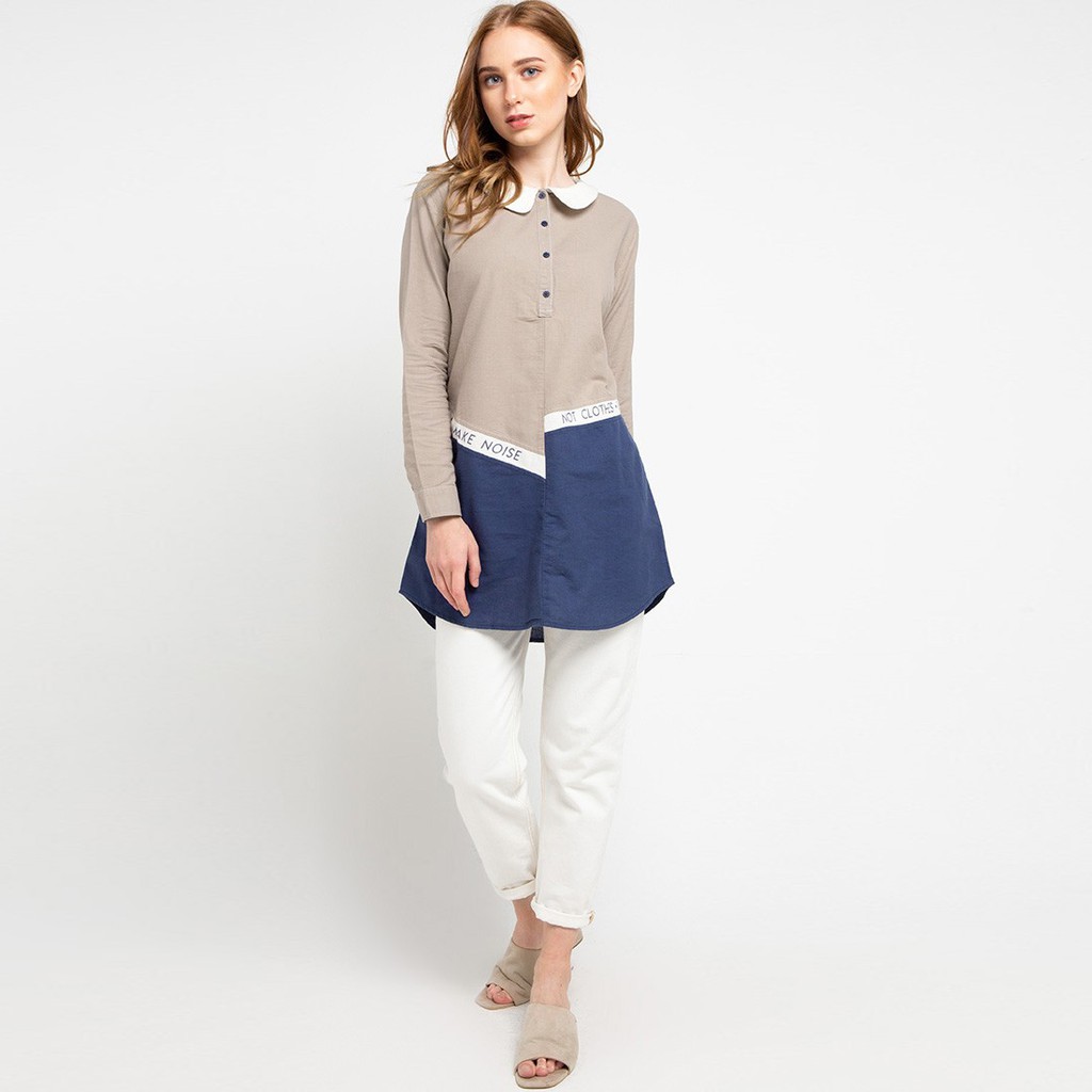 KEMEJA WANITA Line square RA JEANS-3