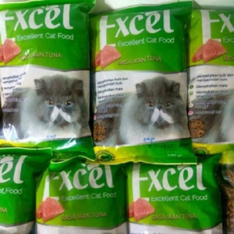 PAKAN KUCING EXCEL 500gram- VARIAN DONAT