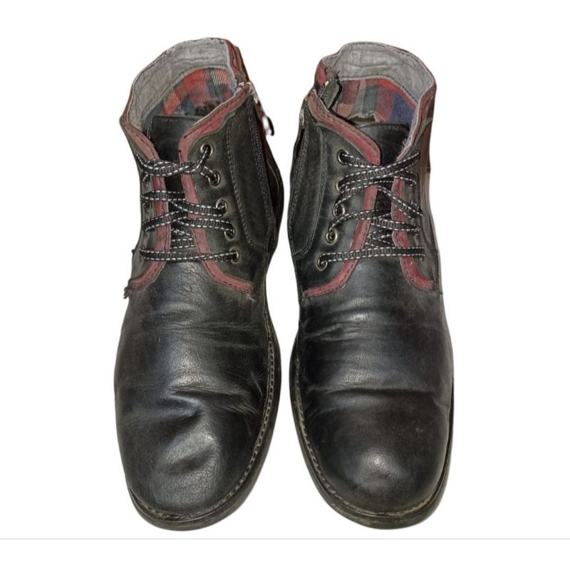 Sepatu kulit boots second branded Jim Joker Original size 44