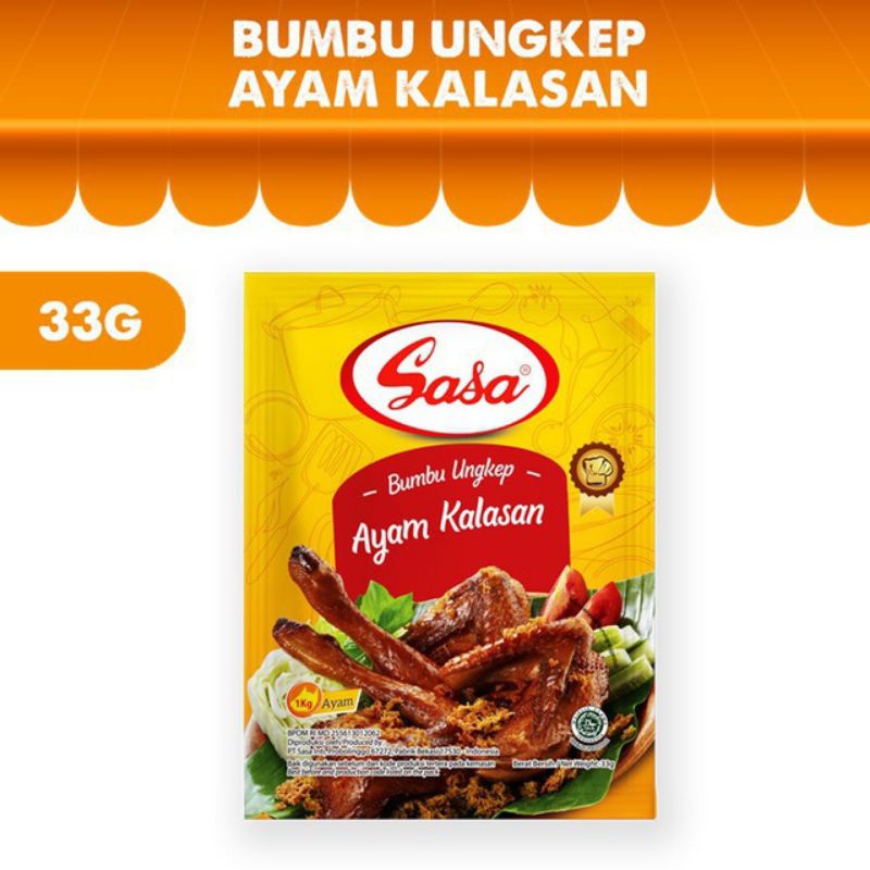 

SASA bumbu ungkep ayam Kalasan sachet 33gr