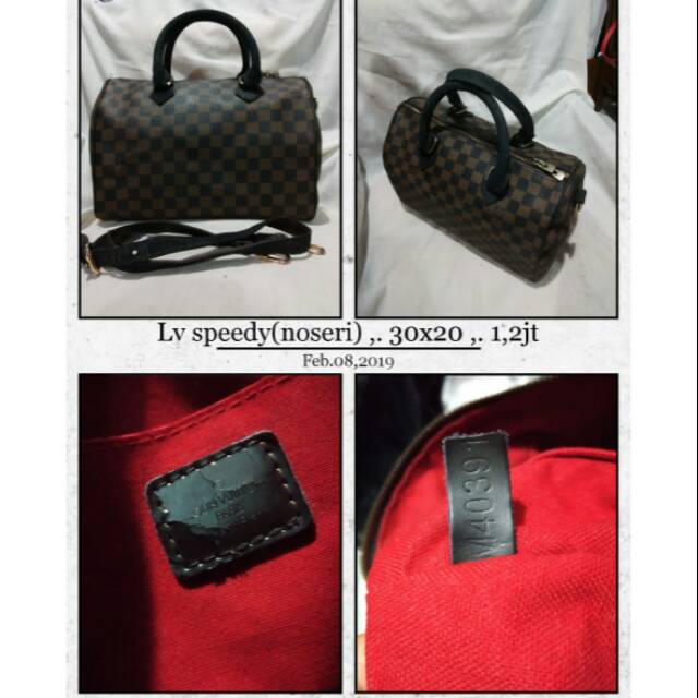 Preloved bag Lv speedy (noseri)  harga nego
