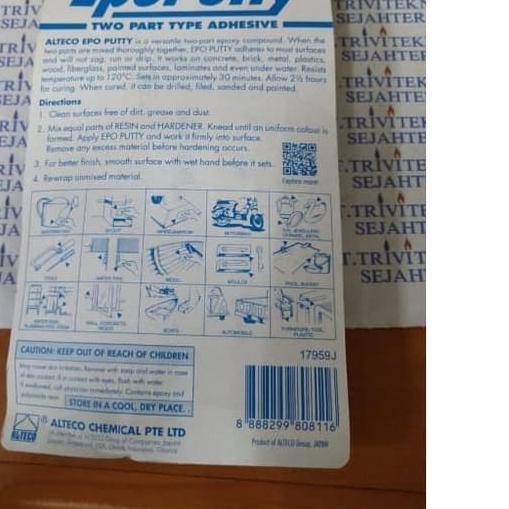 

✈ alteco epo putty adhesive 100 gram,lem porting resin ◄