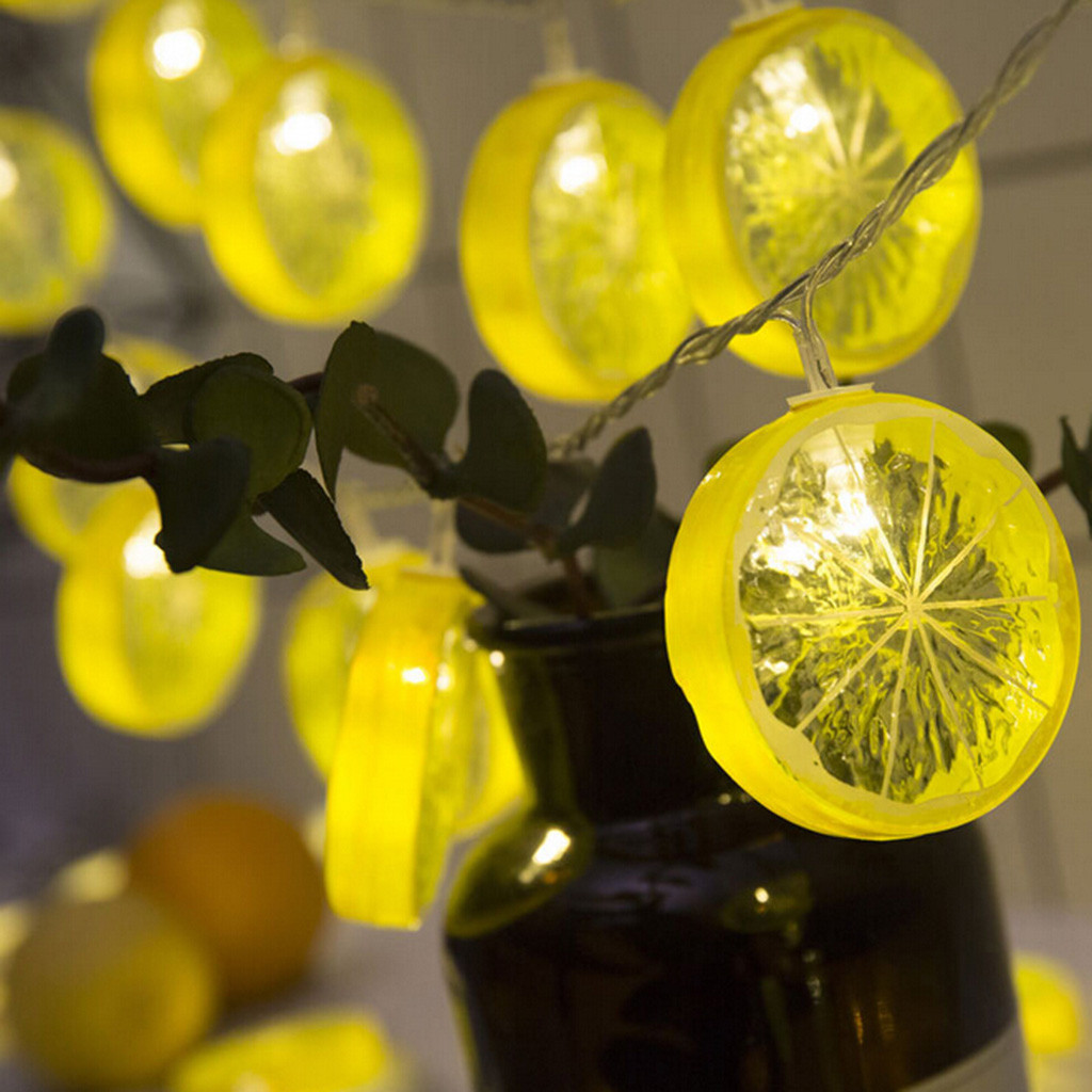 [ INS Cute Style Lemon Slice 2M Led Fairy Lights ] [String Lights For Parties,Wedding,Birthday,Kids Bedroom Decoration]