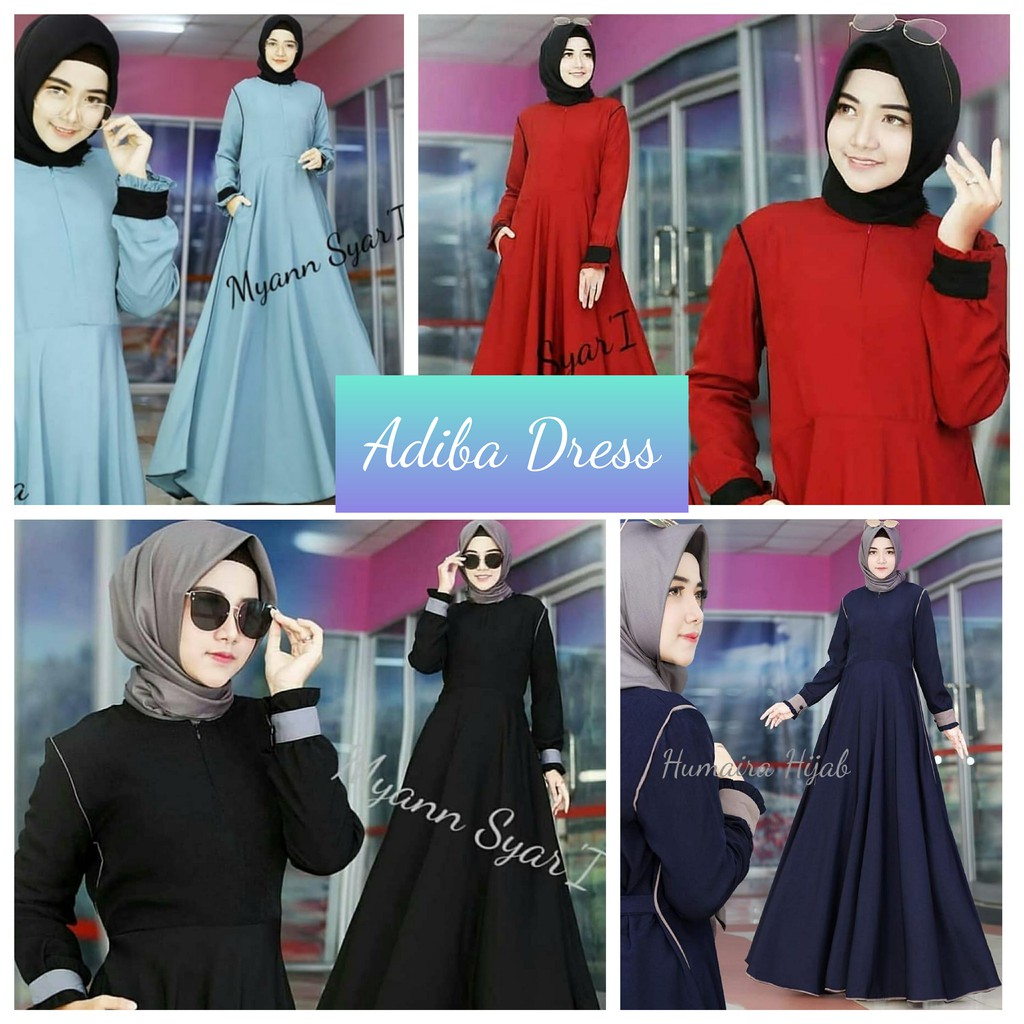 PROMO  Gamis Muslim ADIBA Dress