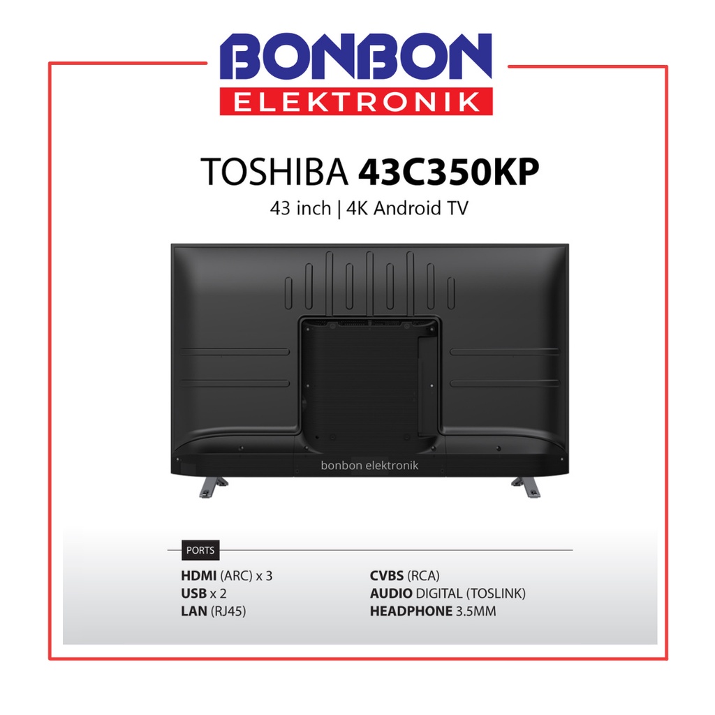 Toshiba LED Smart Android TV 43 Inch 43C350KP UHD 4K HDR