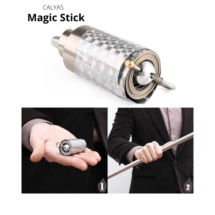 Mainan Tongkat Sulap Appearing Metal Cane Magic Trick Stick 120cm