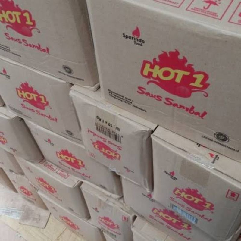 

Hot 1 Saus Sambal 1 Dus / 1kg x 10 pcs