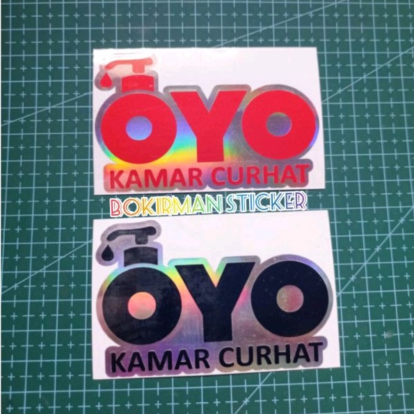 STICKER OYO KAMAR CURHAT CUTTING