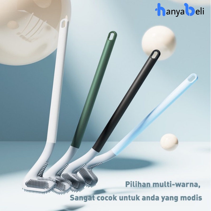 Sikat WC Silikon Gagang Golf Brush Toilet Sikat Pembersih Kloset