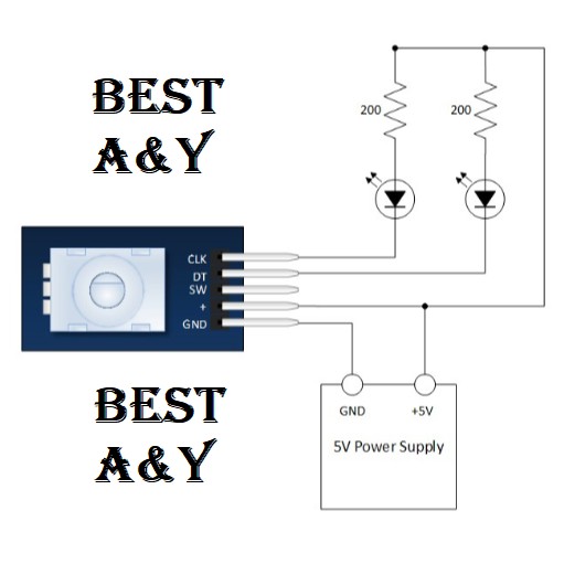 Sensor Speed ROTARY ENCODER Module 5V TURN 360 DEGREE Arduino KY040 DIGITAL