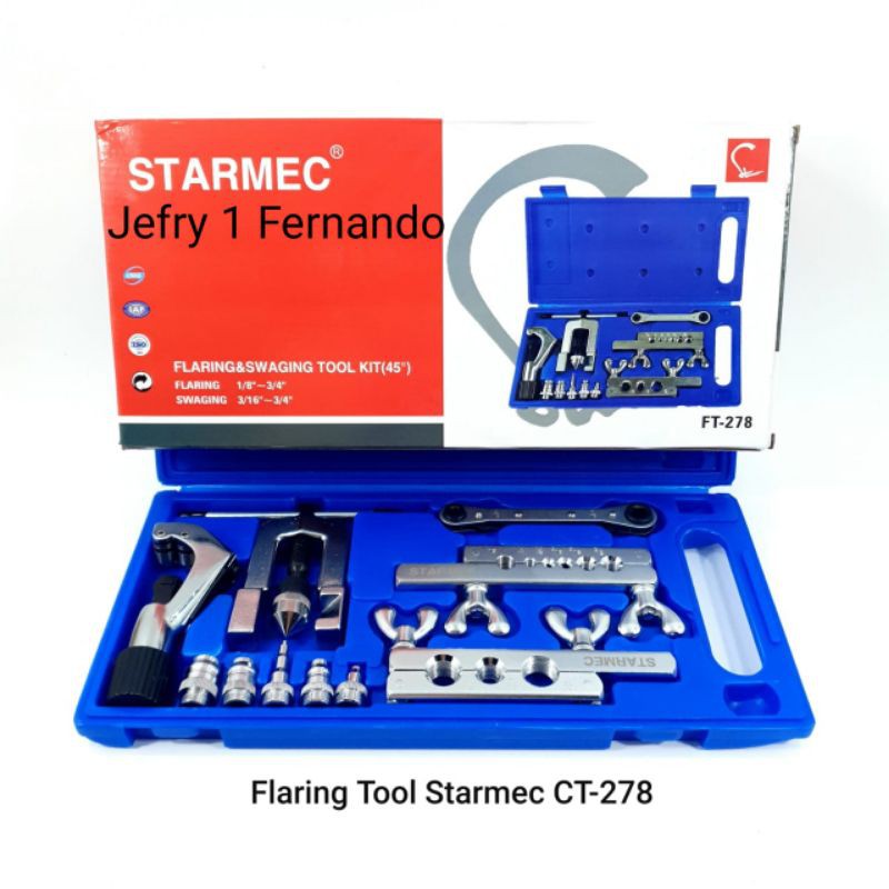 FLARING AND SWAGING KUNCI RACHET CUTTER PIPA CT- 274 FLARING TOOL KIT STARMEC