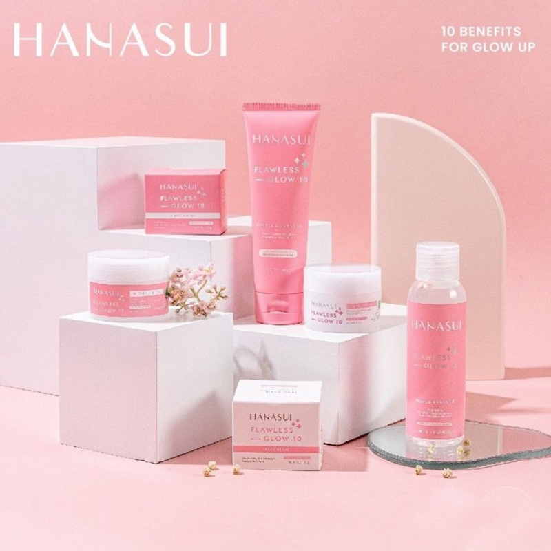 Hanasui Flawless Glow 10 {Essence, Night Cream, Day Cream, Gentle Cleanser}