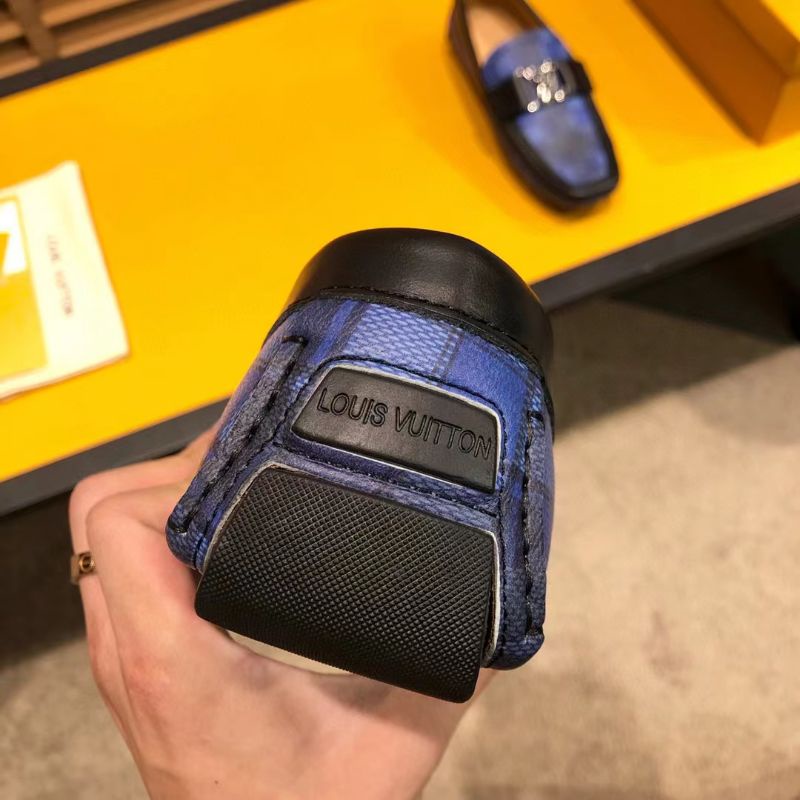 sepatu lv pria loafer mirror vip shoes men cowok P1SHOES new styles blue lou is vuitton