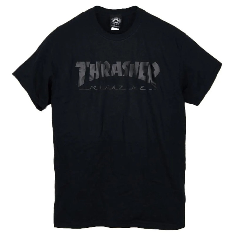 Original Thrasher Magazine Logo T-shirt black overprint matte Size M