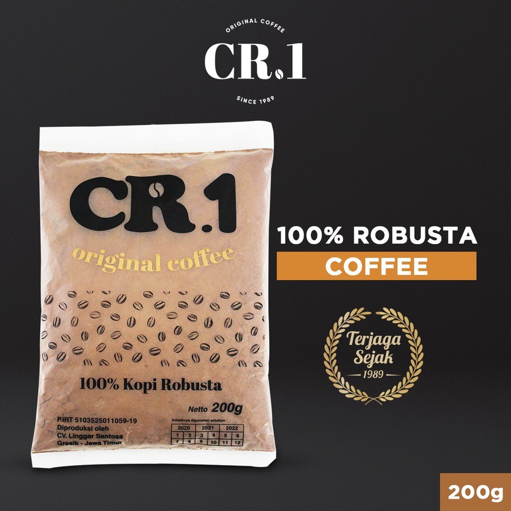 

Murah , Kopi CR1 terpercaya sejak 1989 Kemasan 200gr
