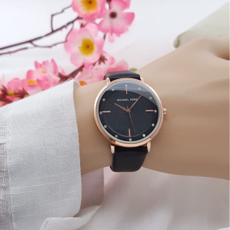 Jam Tangan Mk Jam Tangan Cewek Fashion Jam Tangan Wanita Mk 9821