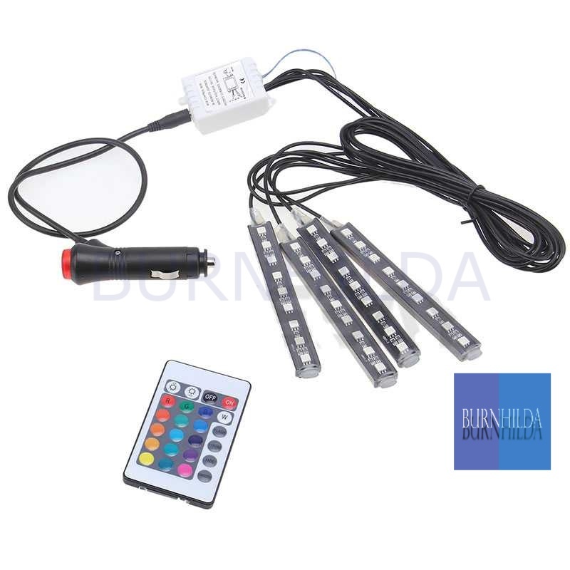 Lampu LED Car Interior Light 5050 RGB + Remote - APPFWD1 accesoris mobil burnhilda