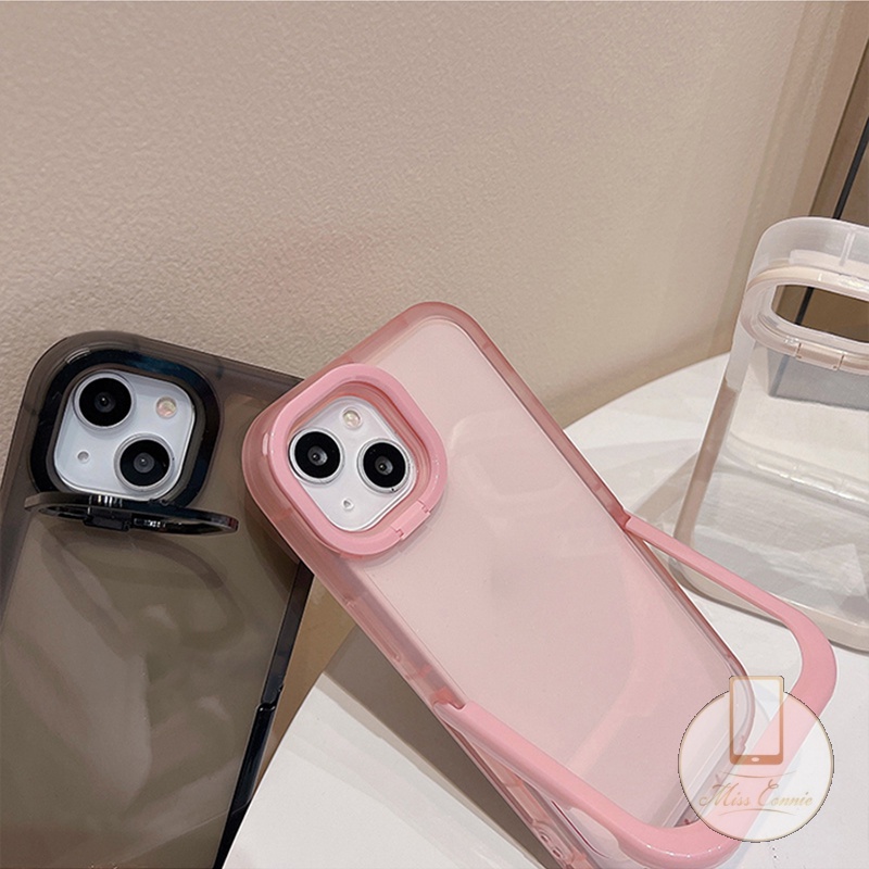 2 in 1 Soft Case TPU Fluorescent Stand Holder Kickstand Cover IPhone 11 13 12 Pro MAX 7Plus 8Plus XR X XS MAX 2 in 1