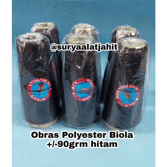 Obras Polyester Biola (90grm) warna 1pak@1/2lsn =rp.33.500/6cones