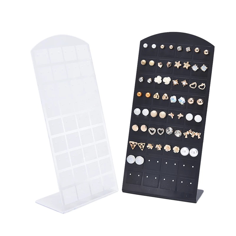 Rak Stand Display Perhiasan Anting Stud 48 / 72 Lubang Bahan Plastik