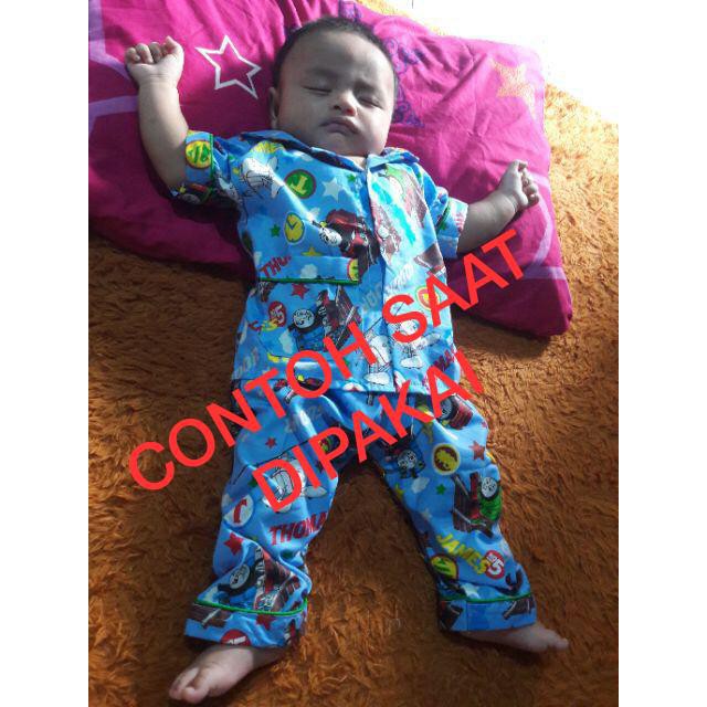 Piyama Bayi dan Anak Katun Catra Motif Laki-Laki/Cowok (Random)