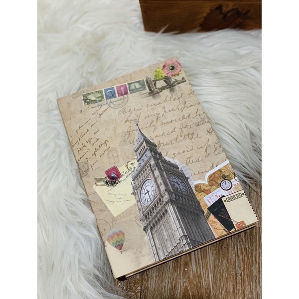 

notebook diary vintage retro london bigben hardcover