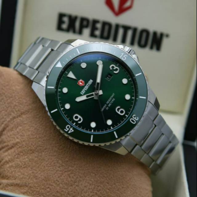 EXPEDITION E6792 6792 SILVER GREEN PRIA.ORIGINAL GARANSI RESMI 1 TAHUN