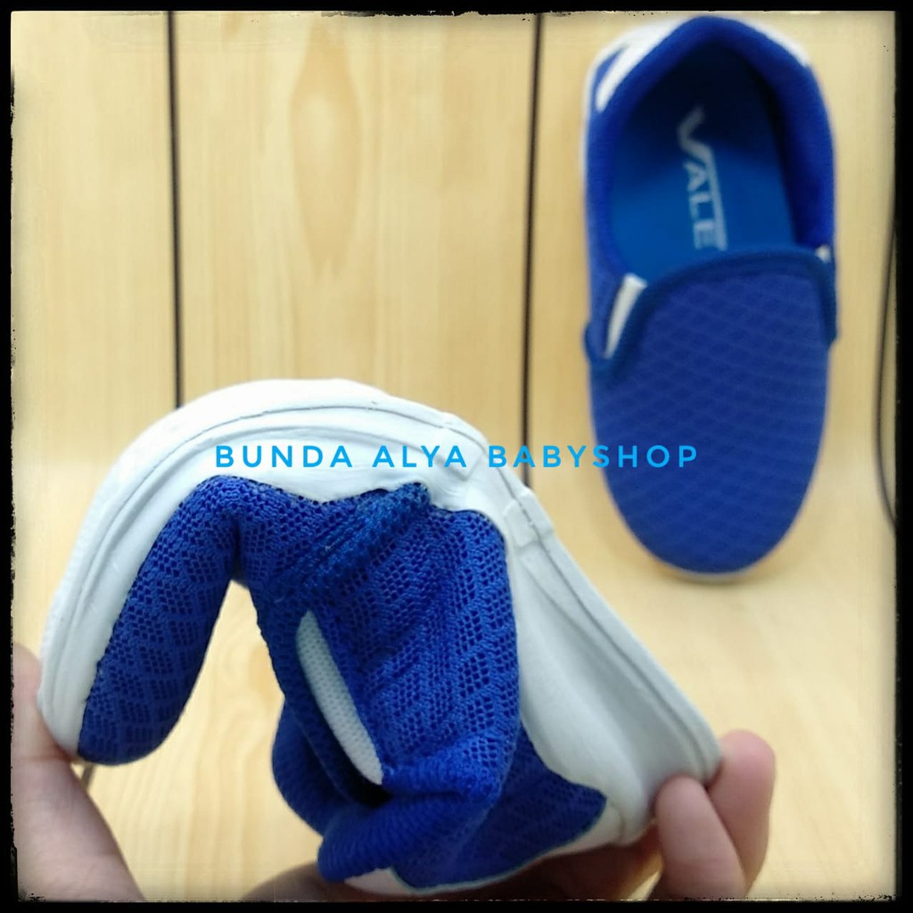 Sepatu Anak Laki Laki 2 - 6 Tahun Sport BIRU Sepatu Anak Cowok Cewek Sport Slip ON Alas Karet Anti Licin  Size 22 - 35