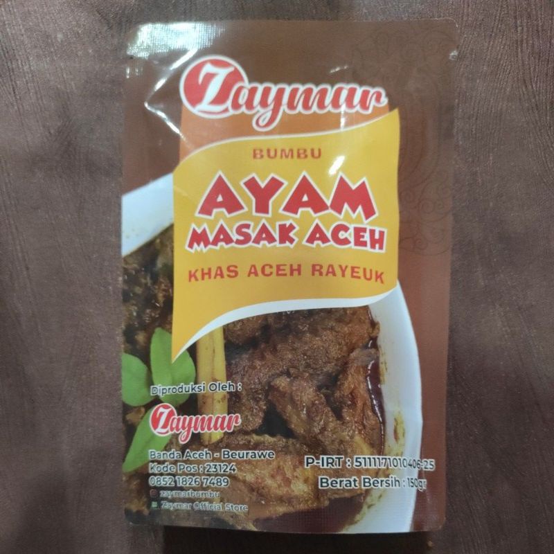 

Bumbu Ayam Masak Aceh