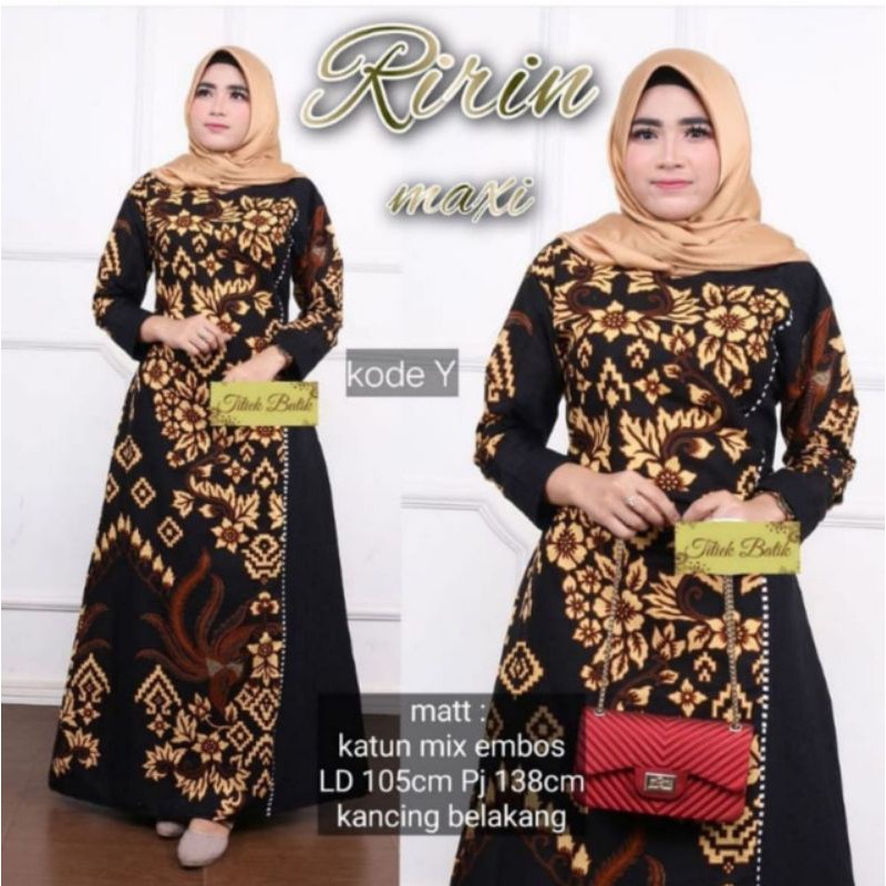 GAMIS SLIPIR, KOMBI BERAS, RIRIN MAXI