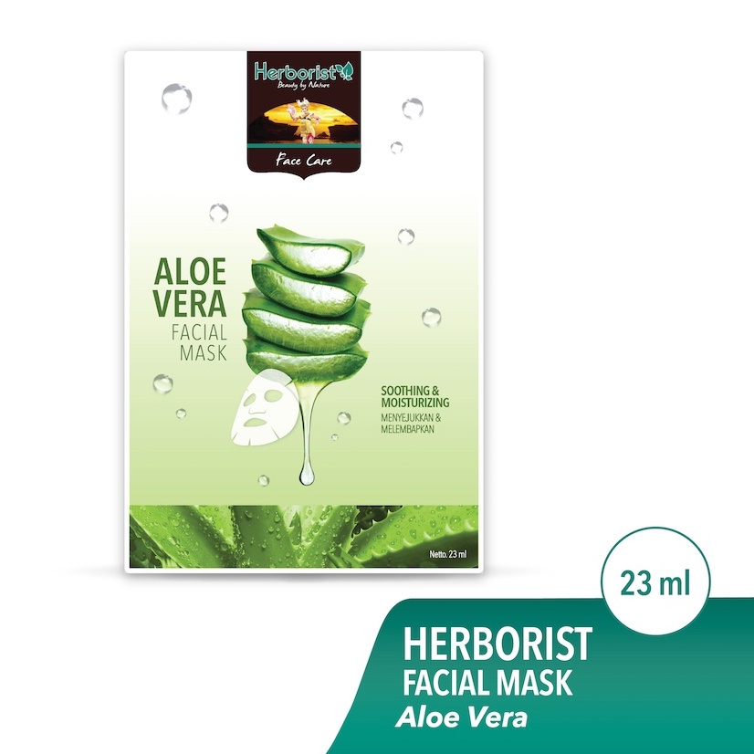 Herborist Facial Mask Aloe Vera 23ml Masker Wajah