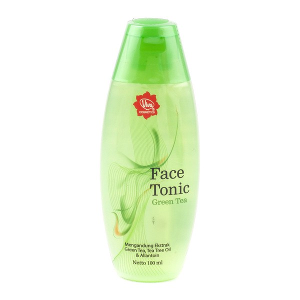 Viva Face Tonic Green Tea Toner Penyegar Wajah Kulit Berjerawat