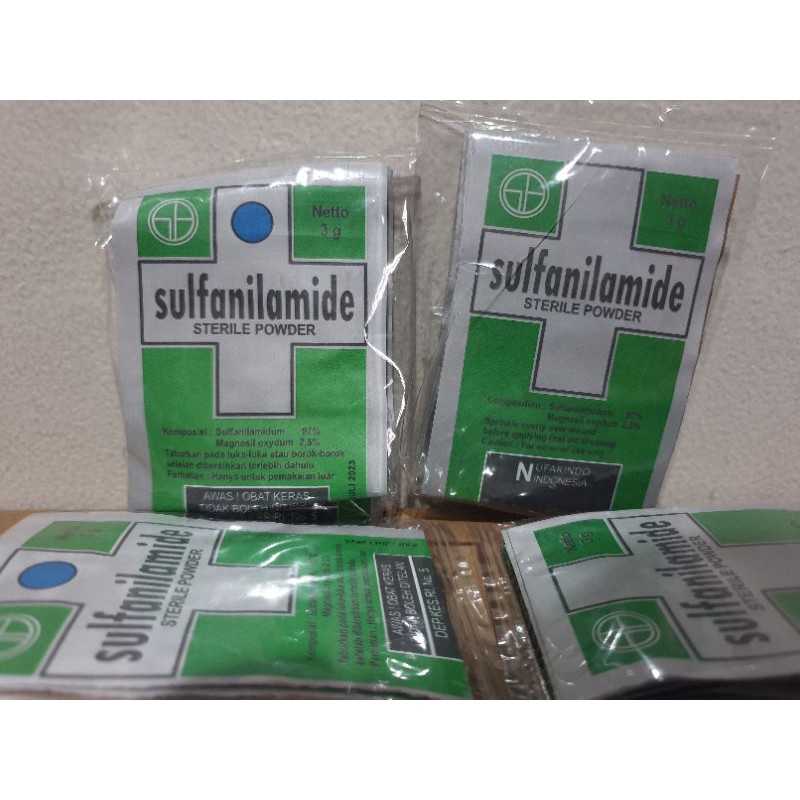 Sulfanilamide Steril Powder Obat Koreng Luka 3 gr