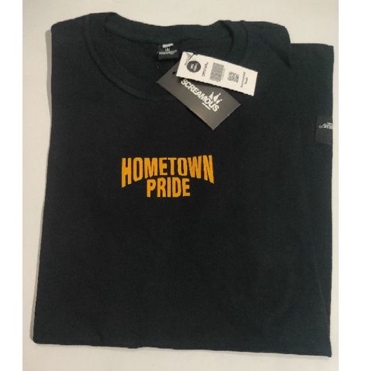 T-shirt screamous hometown pride black/pakaian kasual remaja