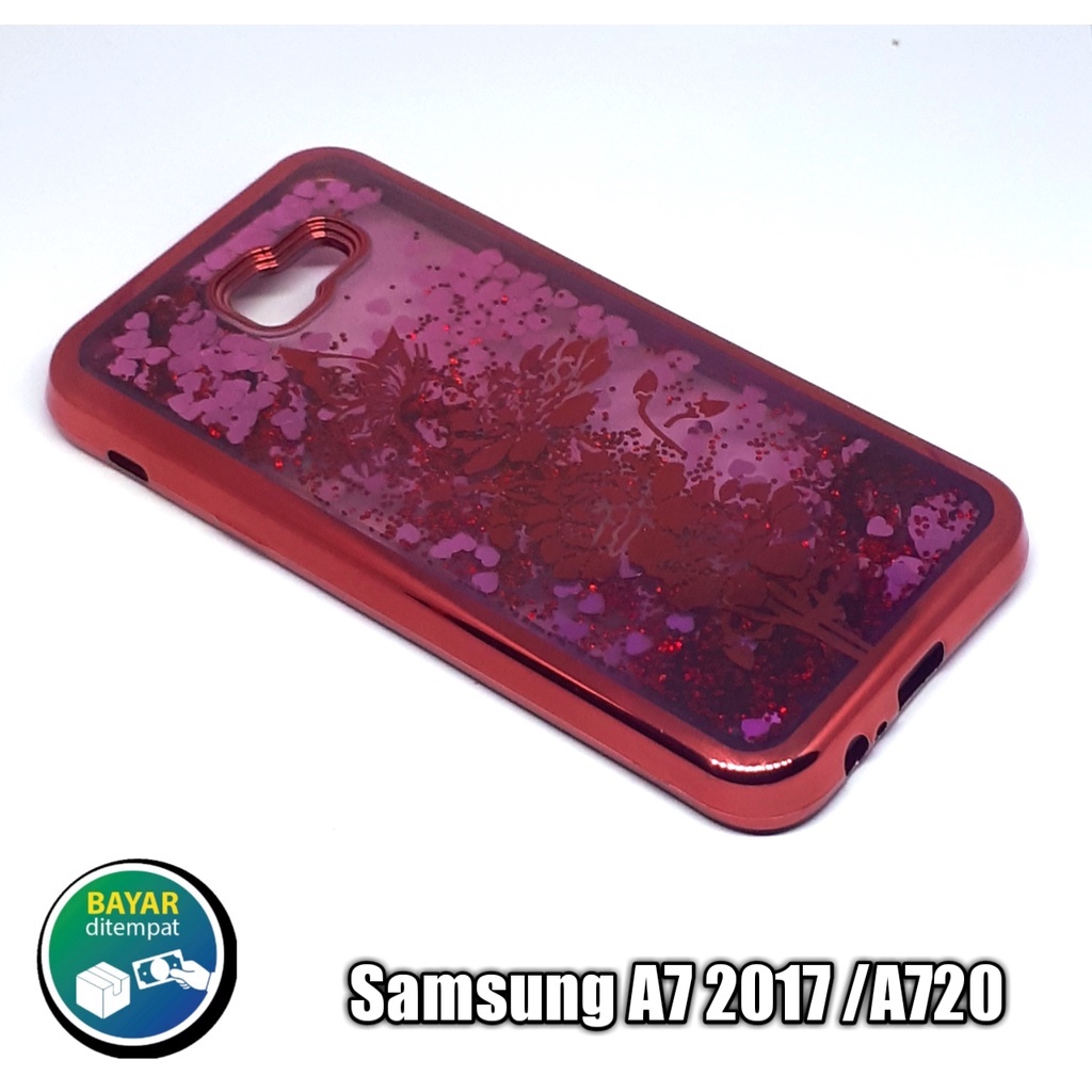 Case Water Gliter Shinning Chroom For Samsung A7 2017/A720