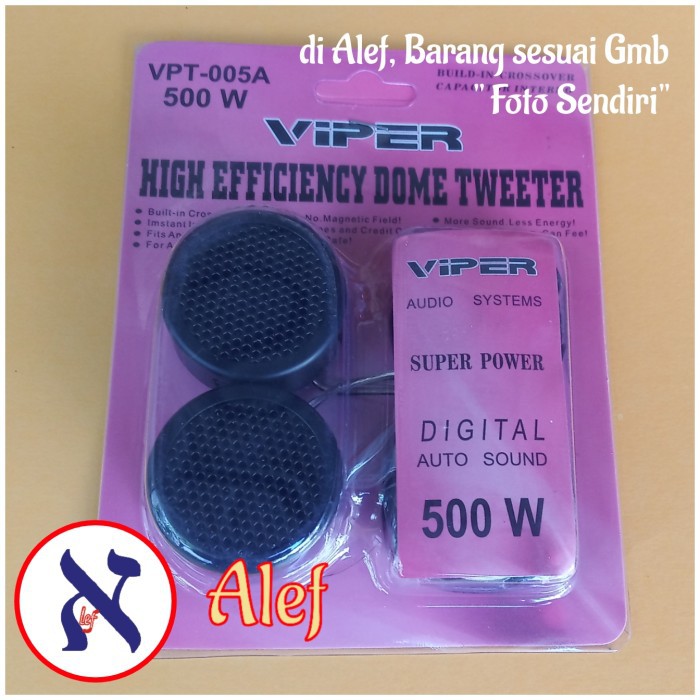 tweeter Viper speaker Mobil 500 watt twiter piezo spiker tweter