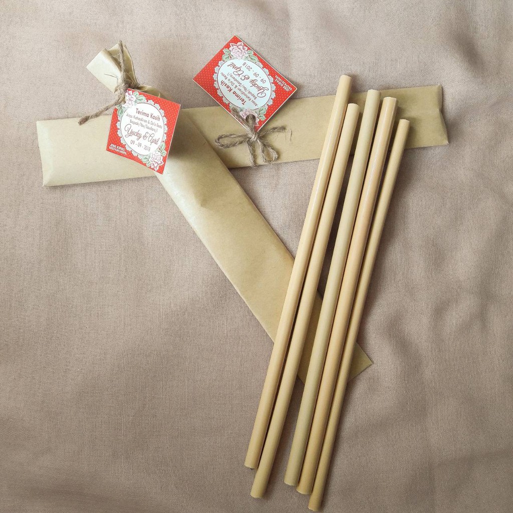 SOUVENIR EXCLUSIVE BAMBOO STRAW - Souvenir sedotan bambu ramah lingkungan