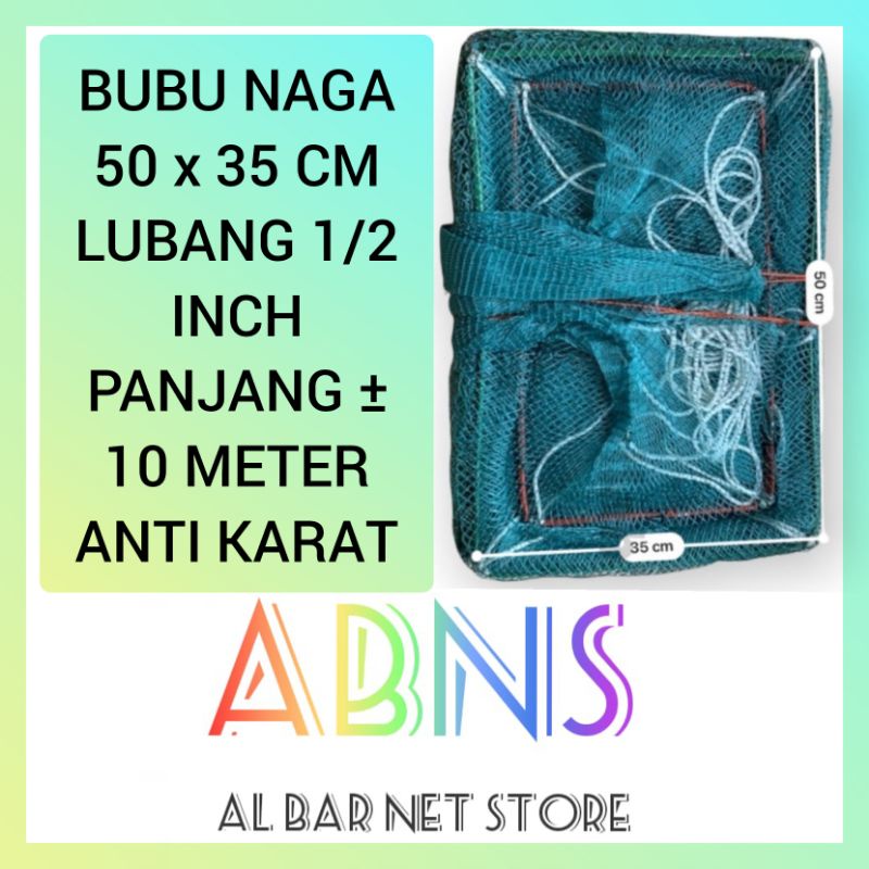 BUBU NAGA 10 METER / BUBU JEBAKAN IKAN / BUBU NAGA ANTI KARAT