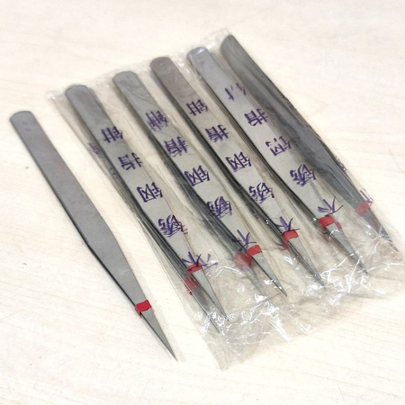 Pinset Benang Murah Stainless Steel / Tweezers Stainless