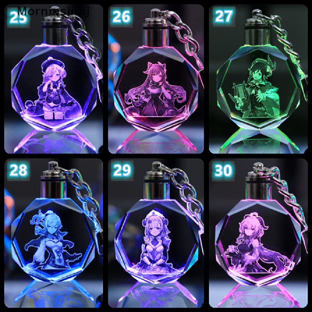 Mornin Genshin Impact Acrylic KeyChains Trinket Aksesoris Anime Tas Liontin KeyChains id