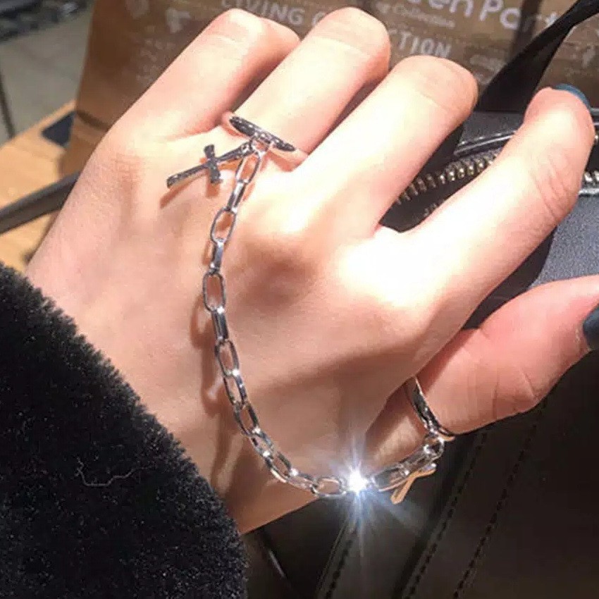 CC0179 - Cincin Tangan Pria Wanita Kpop Korea BTS EXO GOT7 NCT Daniel