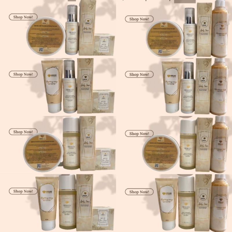 (FREE MINI GRAM/BABY GOLD) BIERLIAN PAKET HAND BODY ORIGINAL/HB WHITENING/BODY SERUM/PAKET BADAN