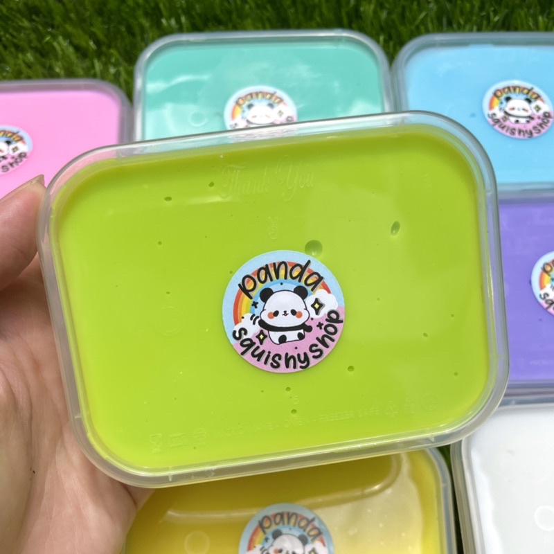 Original slime 200gr by pandasquishyshop/slime original/ slime murah/ slime rainbow/ slime warna-warni/ slime pelangi
