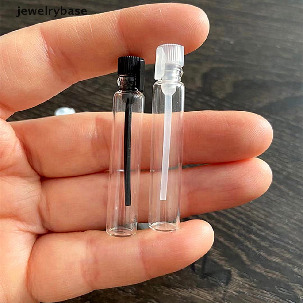 10pcs / lot Botol Kaca Kosong Ukuran 1ML 2ML Untuk Parfum Dan Minyak