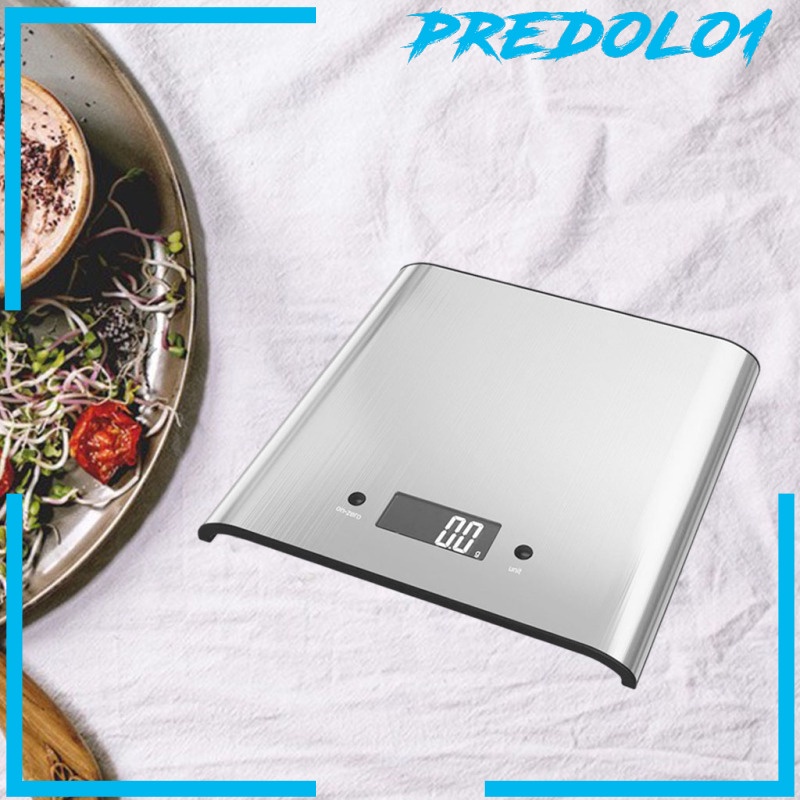 [PREDOLO1] Kitchen Scale Backlit Meal Prep Food Scales Tare Function Cooking Weight