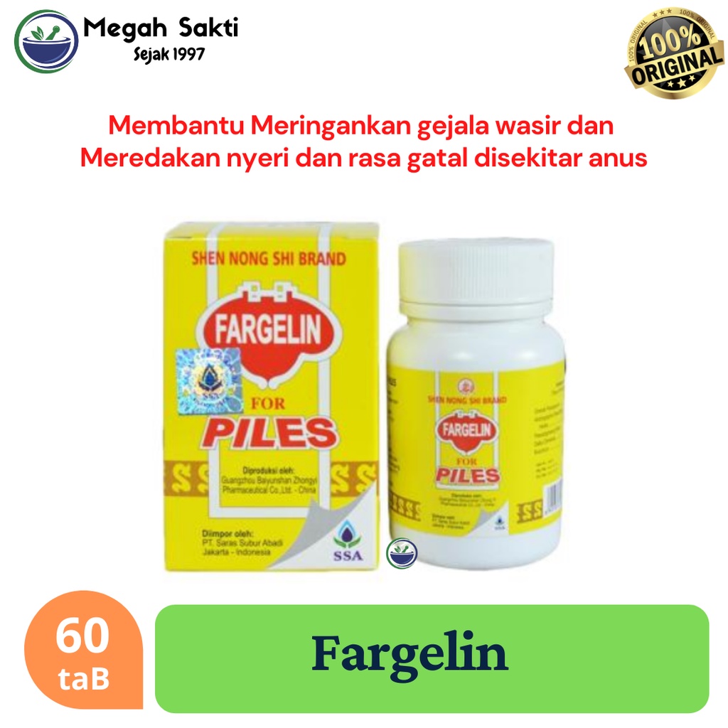 MGS - Fargelin for Piles - Obat Herbal Wasir, Ambeien, Susah BAB SSA