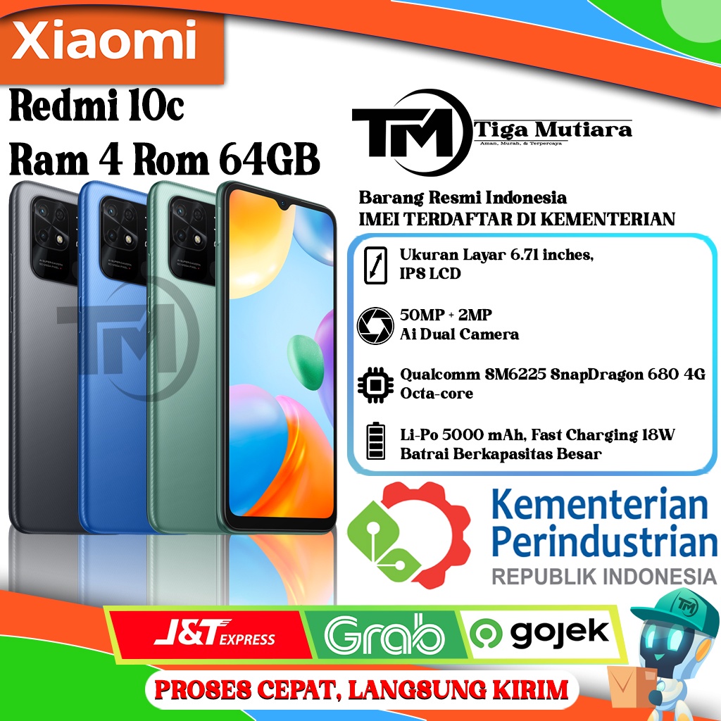 Xiaomi Redmi 10C Ram 4/64GB | Ram 4/128GB | Ram 6/128GB