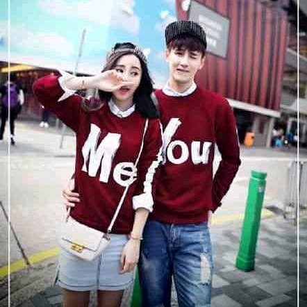 PROMO Sweater Couple Me You - Baju Kaos Couple Distro - Jaket Distro Murah