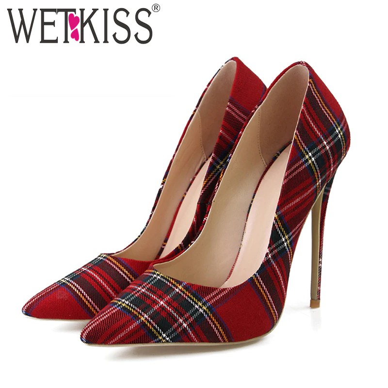 stiletto heels red