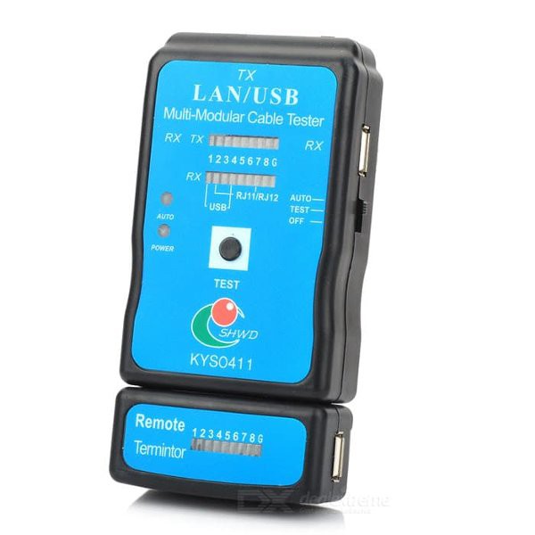 Cable Tester RJ45 Dan USB A-B